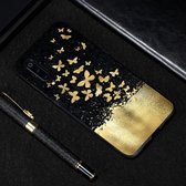 Gouden vlinder geschilderd patroon zachte TPU-hoes voor Xiaomi Mi 9