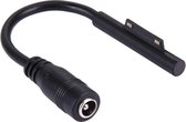 6 Pin Magnetisch naar 5.5x2.5mm Vrouwelijke Interfaces Power Adapter Oplader Kabel voor Microsoft Surface Pro 6/5/4/3