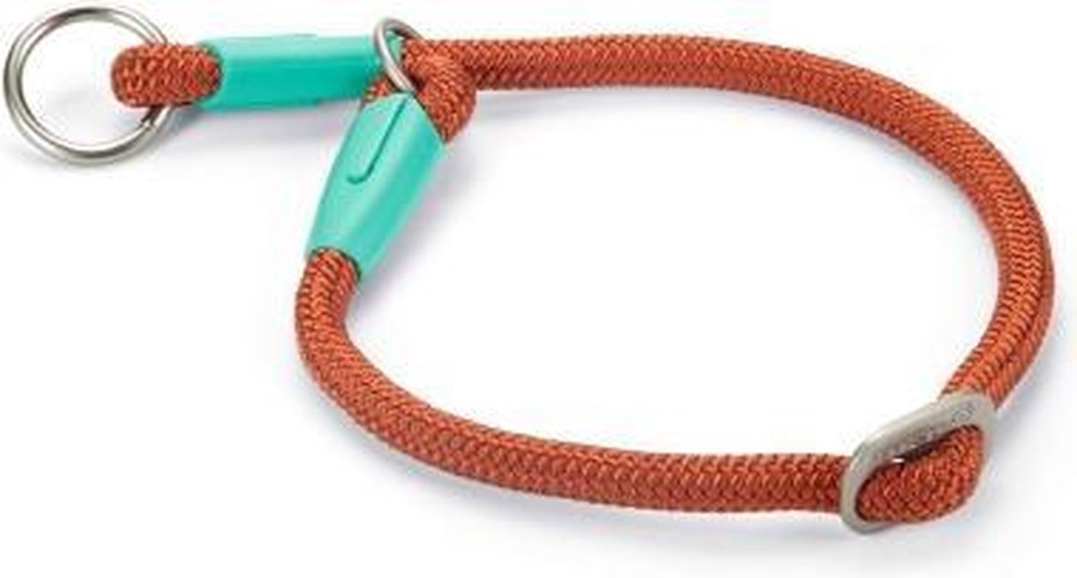 Beeztees nylon halsband rond Nikra lichtbruin 55 cm x 10 mm