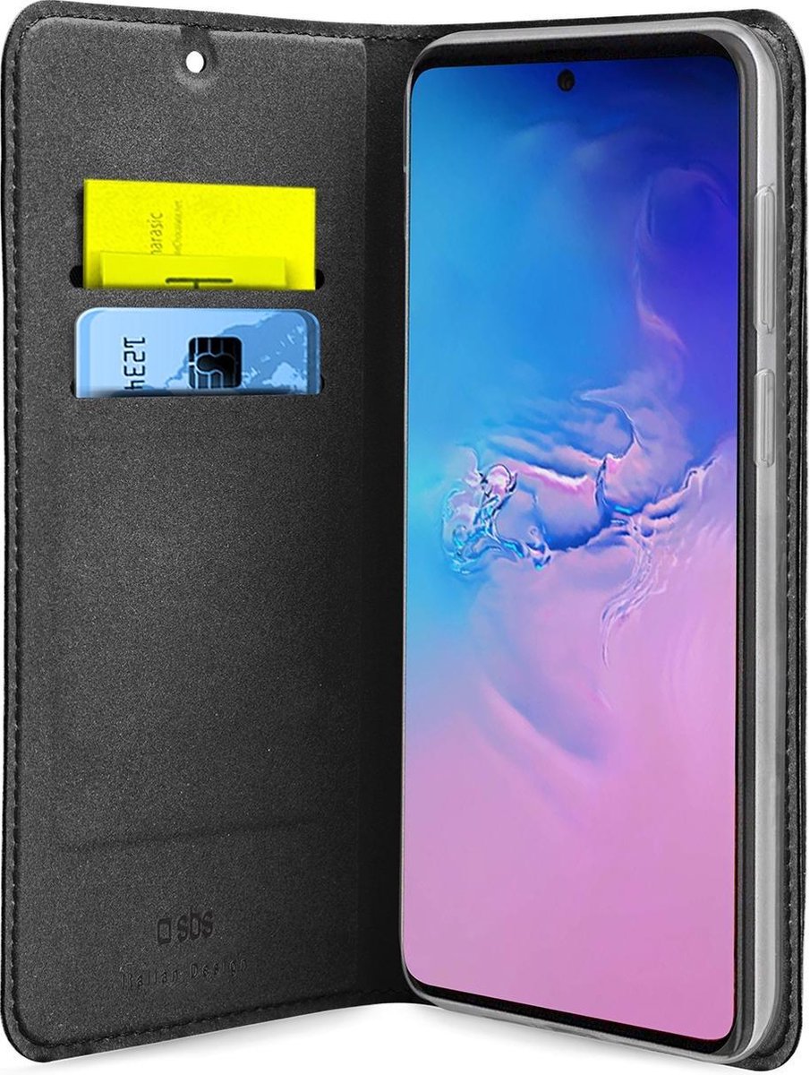 SBS Mobile Wallet Lite in PU voor Samsung Galaxy A91 / S10 Lite - Zwart