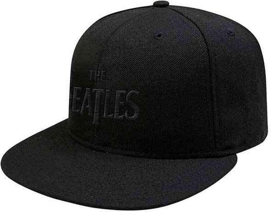 The Beatles - Drop T Logo Snapback Pet - Zwart