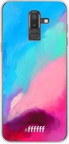Samsung Galaxy J8 (2018) Hoesje Transparant TPU Case - Abstract Hues #ffffff