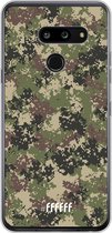 LG G8 ThinQ Hoesje Transparant TPU Case - Digital Camouflage #ffffff