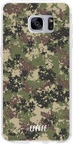 Samsung Galaxy S7 Edge Hoesje Transparant TPU Case - Digital Camouflage #ffffff