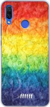 Huawei Nova 3 Hoesje Transparant TPU Case - Rainbow Veins #ffffff