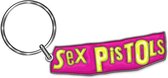 Sex Pistols Sleutelhanger Logo Roze/Geel