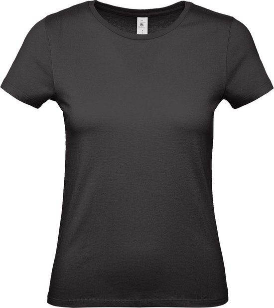 Normaal Dood in de wereld Beroemdheid Set van 3x stuks zwart basic t-shirts met ronde hals voor dames - katoen -  145 grams -... | bol.com