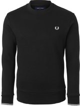 Fred Perry O-hals sweatshirt - zwart - Maat: S