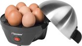 Bestron Eierkoker voor 7 eieren, incl. watermaatbeker, 3 hardheidsgraden, 350 watt, kleur: zilver/zwart met grote korting