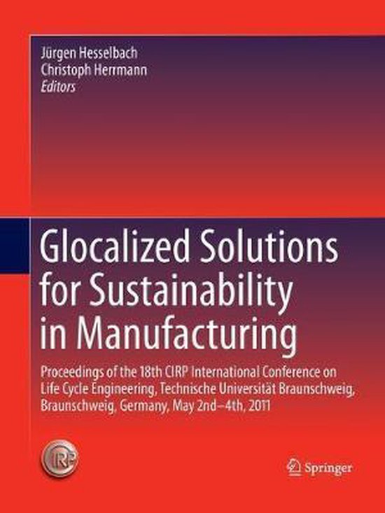 Glocalized Solutions for Sustainability in Manufacturing - cover