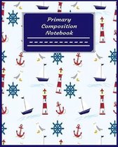Primary Composition Notebook: Paperback Handwriting Practice Lined Notebook For Kids Preschoolers Kindergarten Wide Ruled With Dotted Dashed Midline