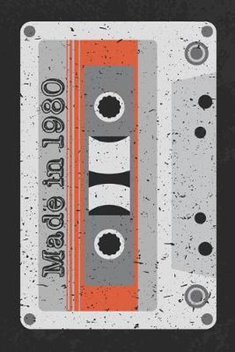 Made In 1980: A Retro Blank Lined Notebook For Fans Of The 1980s, Vintage Music Cassette Mix Tape - Culture Of Pop