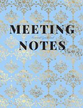 My Boring Meeting Survival Guide and Notes: 8.5x11 Meeting Notebook and Puzzle Book