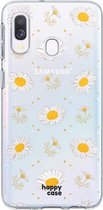 HappyCase Flexibel TPU Hoesje Bloemen Print Geschikt voor Samsung Galaxy A40