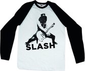 Slash Raglan top -XXL- Snow-Blind Wit/Zwart