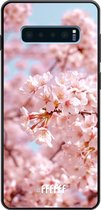 Samsung Galaxy S10 Hoesje TPU Case - Cherry Blossom #ffffff