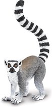 Safari Speeldier Maki Junior 14 X 9 Cm Grijs/zwart/wit