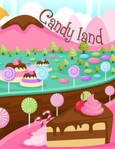 Candy Land: Primary Composition Notebook With Picture Box