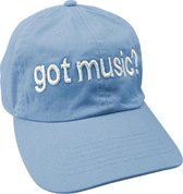 Honkbalpet 'Got Music?', licht blauw