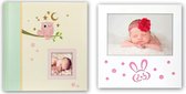 Zep duoset - Baby - Fotoalbum - Voor 30 foto's - Fotolijst - 10 x 15 cm - Roze