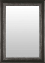 Zwart Zilveren Spiegel 54x74 cm – Jule – wand spiegels – Muur Spiegel – Unieke spiegel met zilveren lijst – Perfecthomeshop