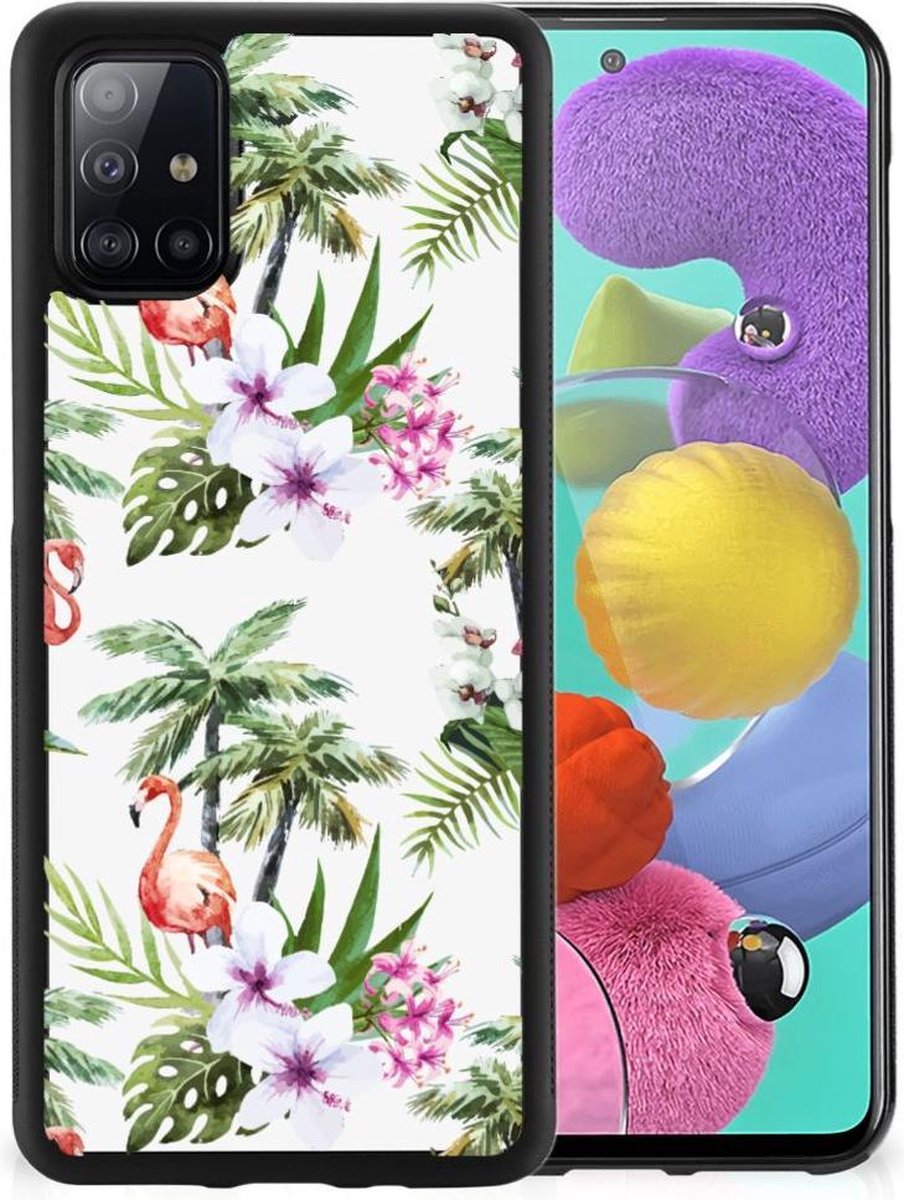 Samsung Galaxy A51 Back Cover Flamingo Palms