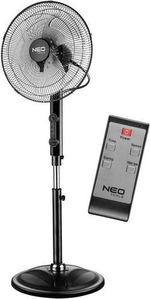 NEO Tools Professionele Staande Ventilator 80 Watt met afstandbediening