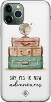 iPhone 11 Pro hoesje siliconen - Wanderlust | Apple iPhone 11 Pro case | TPU backcover transparant