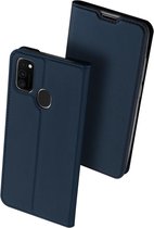 Samsung Galaxy M21 Hoesje - Dux Ducis Skin Pro Book Case - Blauw