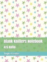 Blank Knitters Notebook: 4:5 Ratio, 110 Pages Blank Graph 8.5 x 11 Knit Journal Design your Own Patterns