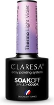 Claresa UV/LED Hybrid Gel Nagellak Thermo Light Violet – 5ml.