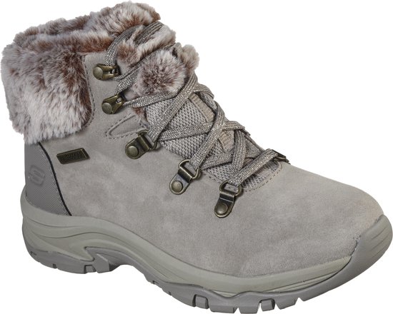 Skechers Trego-Falls Finest Dames Sneakers - Taupe - Maat 36