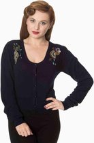 Dancing Days Cardigan -XL- PROUD PEACOCK Blauw