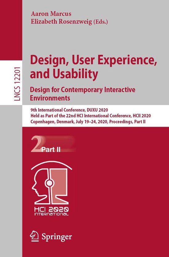 Springer Nature Proceedings Computer Science 2 - Design, Use ... - cover