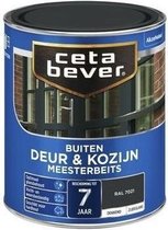 CetaBever Buiten Deur & Kozijn Meester Beits - Zijdeglans - RAL 7021 - 750 ml