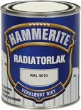 Hammerite Hoogglans Radiatorlak - Kleurvast - RAL 9010 - 750 ml