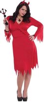 Amscan Kostuum Hot Devil Dames Polyester Rood 2-delig Maat Xxl