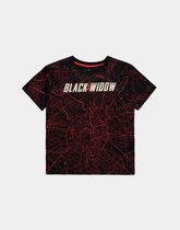 Marvel Black Widow Dames Tshirt -XL- City Map Zwart