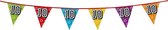1x banderoles avec paillettes 10 ans de fête à thème - Décorations d'anniversaire - 8 mètres - Plastique