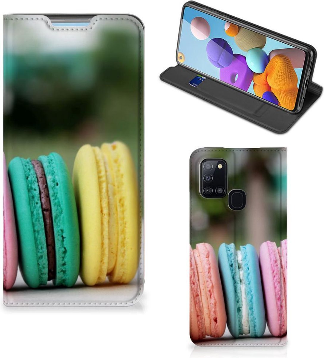 Samsung Galaxy A21s Flip Style Cover Macarons