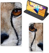 Hoesje Geschikt voor Samsung Galaxy M30s | Geschikt voor Samsung M21 Bookcase Cheetah