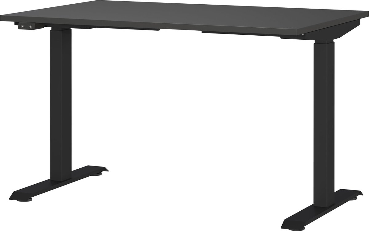 Elektrisch zit-sta Bureau Galileo Grafiet - 120x80cm - Hoogte 120 cm - In hoogte verstelbaar