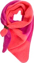LOT83 Sjaal Nina Twin - Vegan leren sluiting - Omslagdoek - Ronde sjaal - Roze, rood, paars - 1 Size fits all