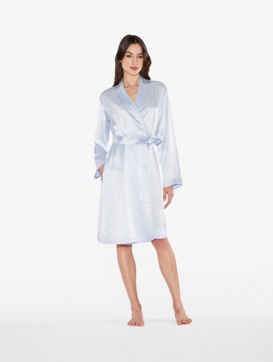 La Perla Robe - Short-Silk Blauw 3