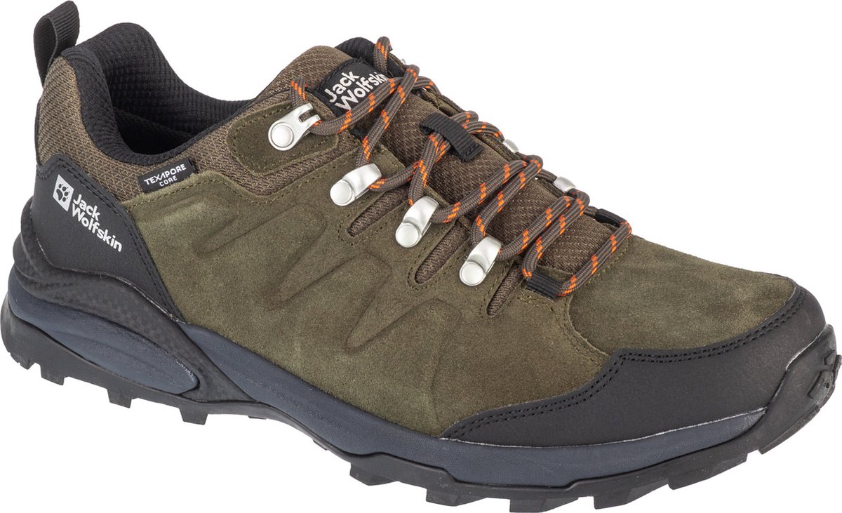 Jack Wolfskin Refugio Texapore Low Wandelschoenen Heren Phantom 42.5 Khaki