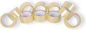 Set van 11 Transparante Verpakkingstape Rollen - Low Noise - 50m x 4.8cm - Plastic - Geschikt voor Klussen, Kantoor & School