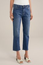 WE Fashion Dames mid rise straight fit jeans met comfortstretch