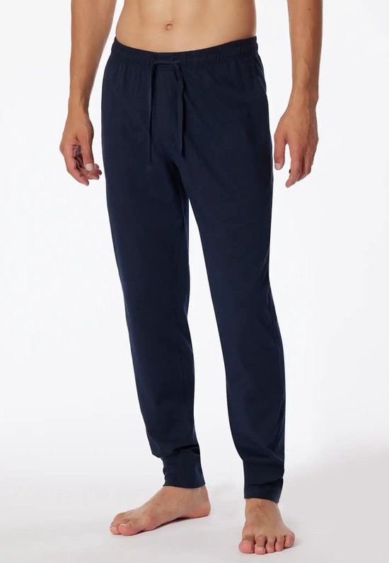 Schiesser M&R Heren Pyjamabroek - Blauw- Maat S