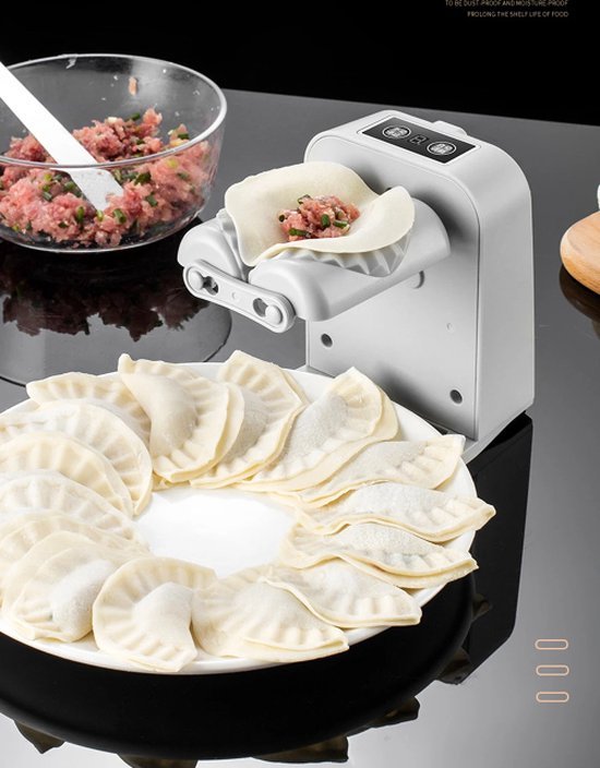 Automatische Deegmaker - Deegpers Keuken - Zelf Hapjes Maken - Imitatie Handdruk Techniek - 16 cm Hoog - Wit — afbeelding 5