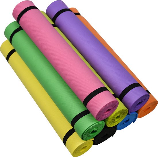 Fitnessmat - Yogamat - Sportmat - 173x60x0.6 cm - Antislip - Thuisfitness - Fitness - Sport - Paars van Avento — afbeelding 2